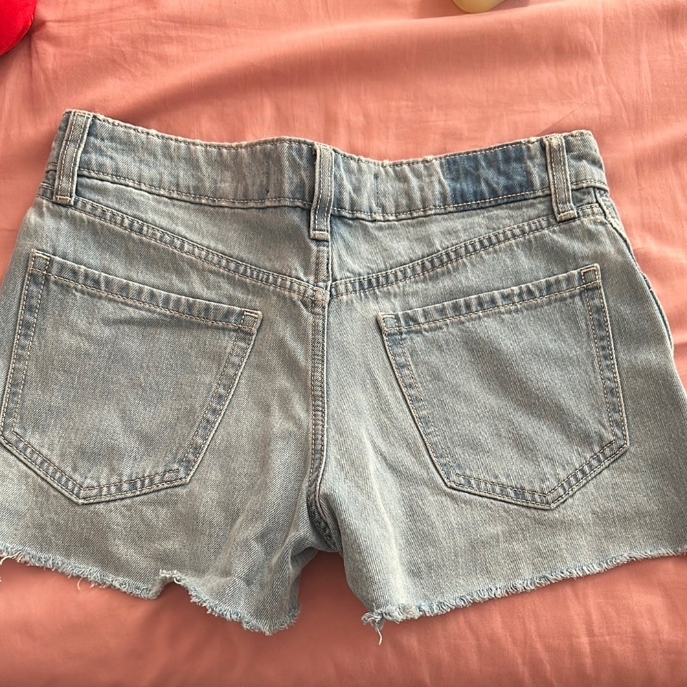 Hollister Blue Jean Shorts Distressed Cut-Off Style - Picture 2 of 2
